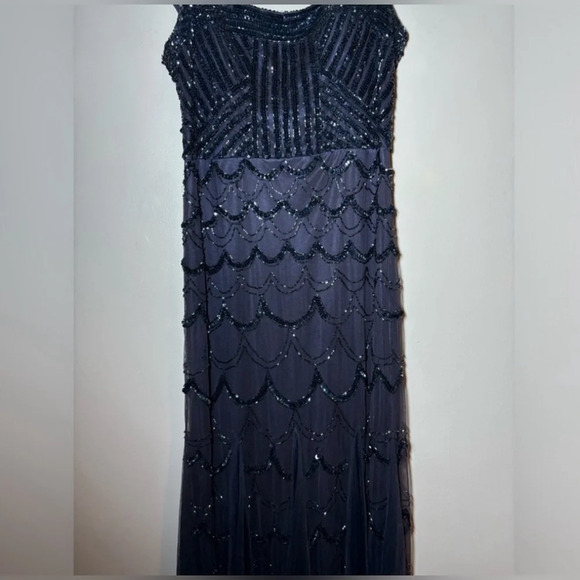 Cache Maxi Sequin Beaded Formal gown  Dress size 10 - Picture 3 of 7